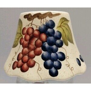 Vintage HOMCO Grapevine Candle Shade Topper Farmhouse Country Decor